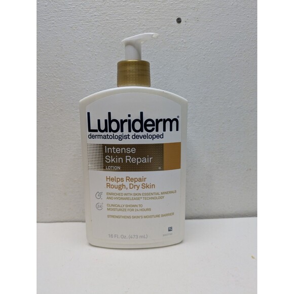 Lubriderm 16 oz Intense Skin Repair Body Lotion for Rough Dry Skin NEW - Picture 1 of 3